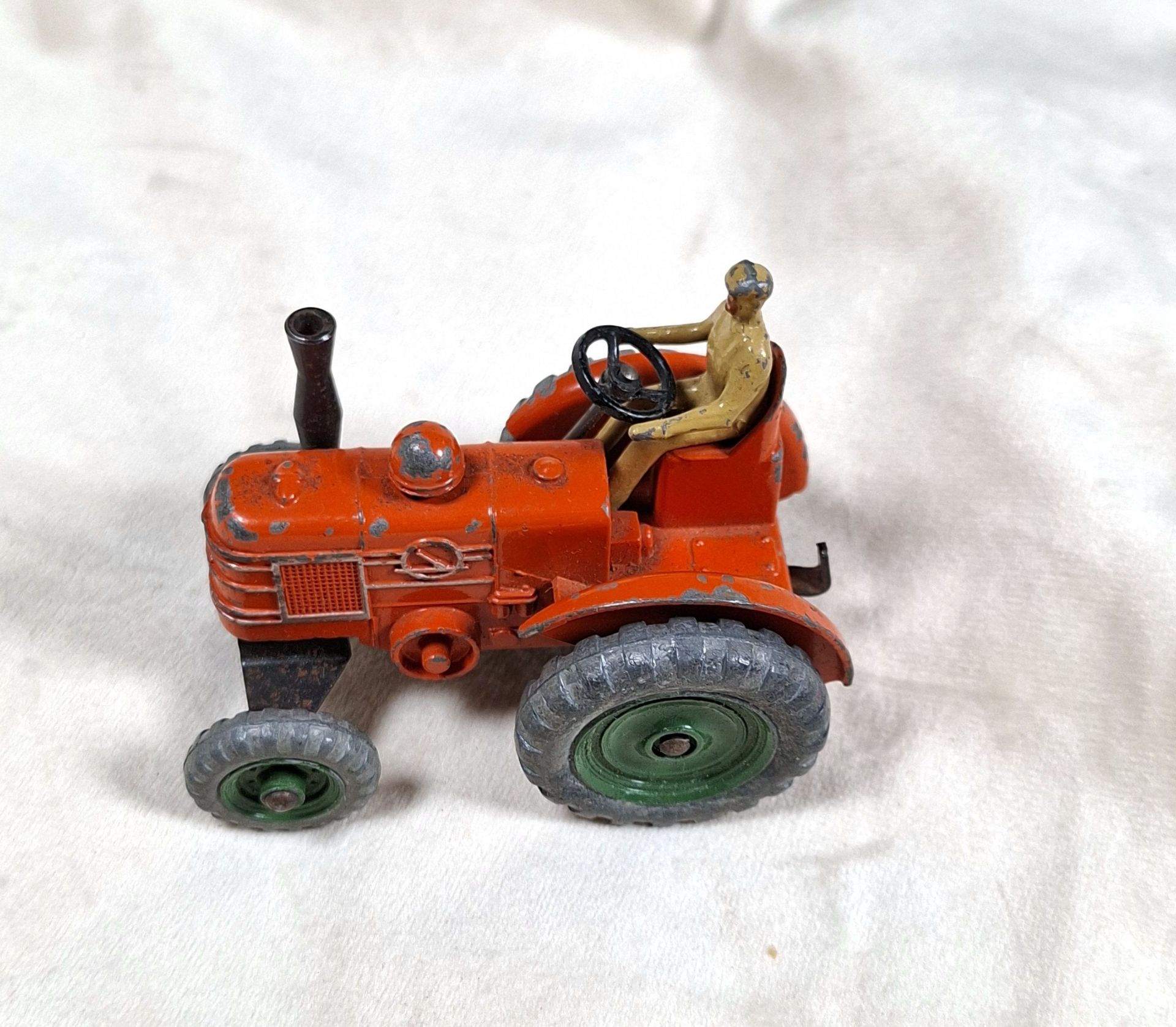 VINTAGE Dinky Toys Tractor with Driver Figure, Field Marshall - image 2 of 7