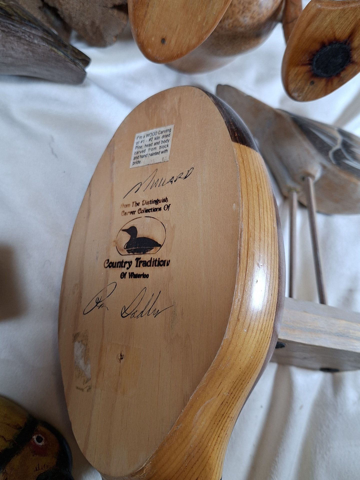Collection of Carved Wooden Bird Figurines - image 7 of 8