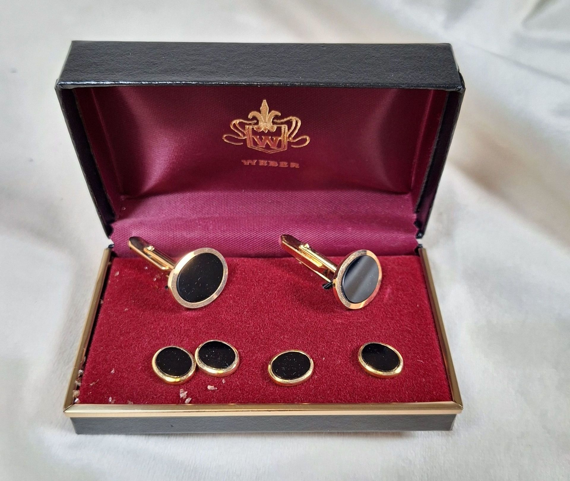 Weber Cufflinks and Shirt Stud Set - image 1 of 4