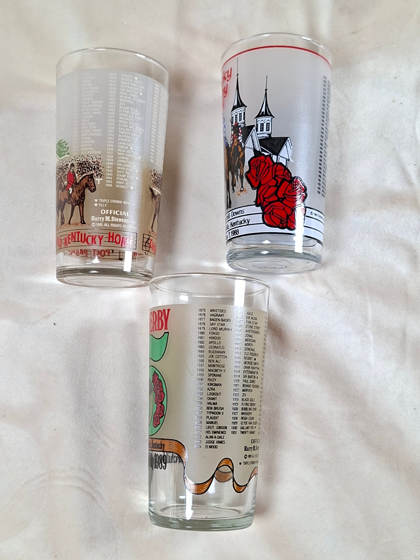 Six Kentucky Derby commemorative glass tumblers - image 5 of 6