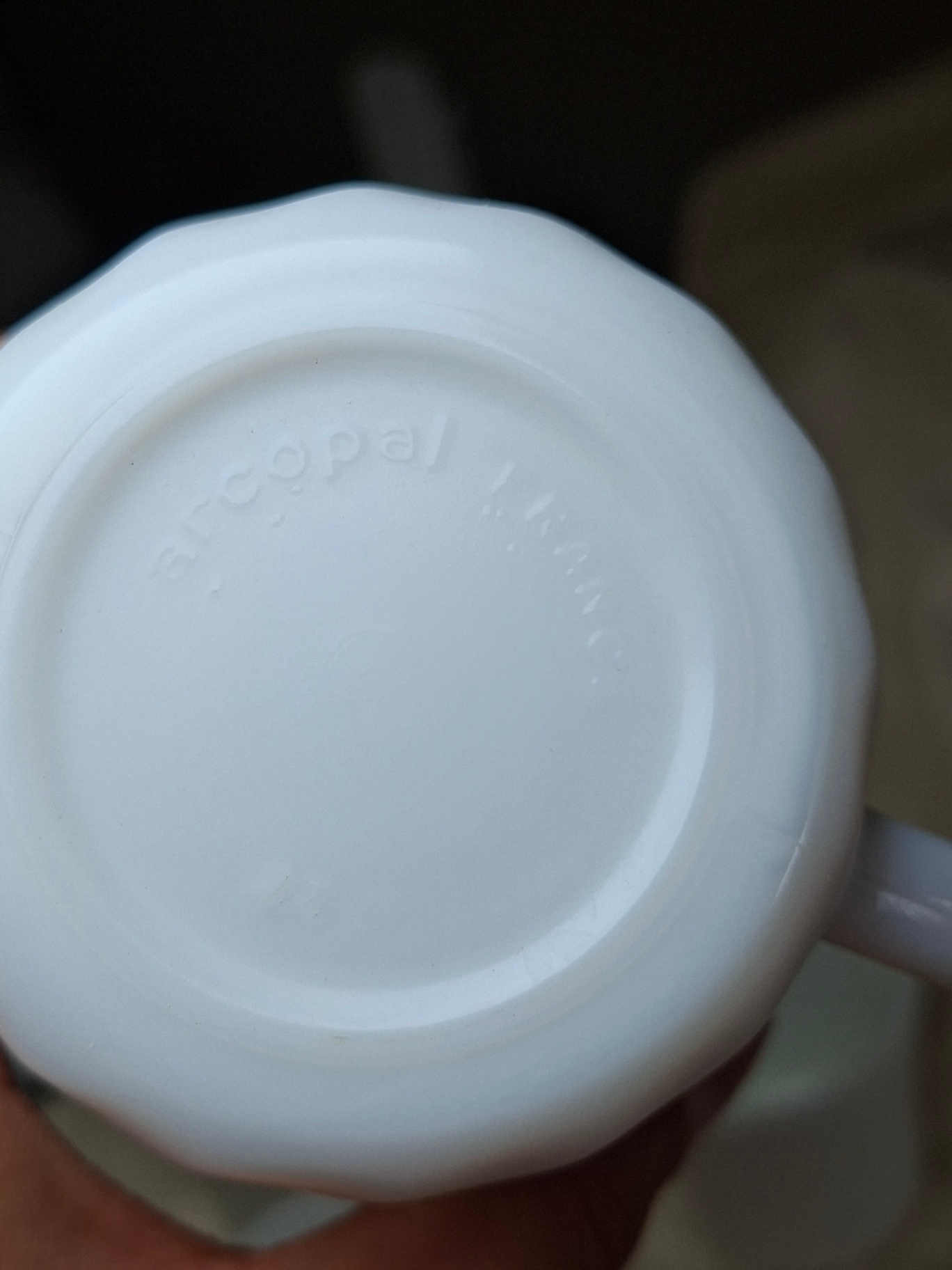 Set of Nine White Ceramic Mugs, Arcopal France  - image 7 of 7