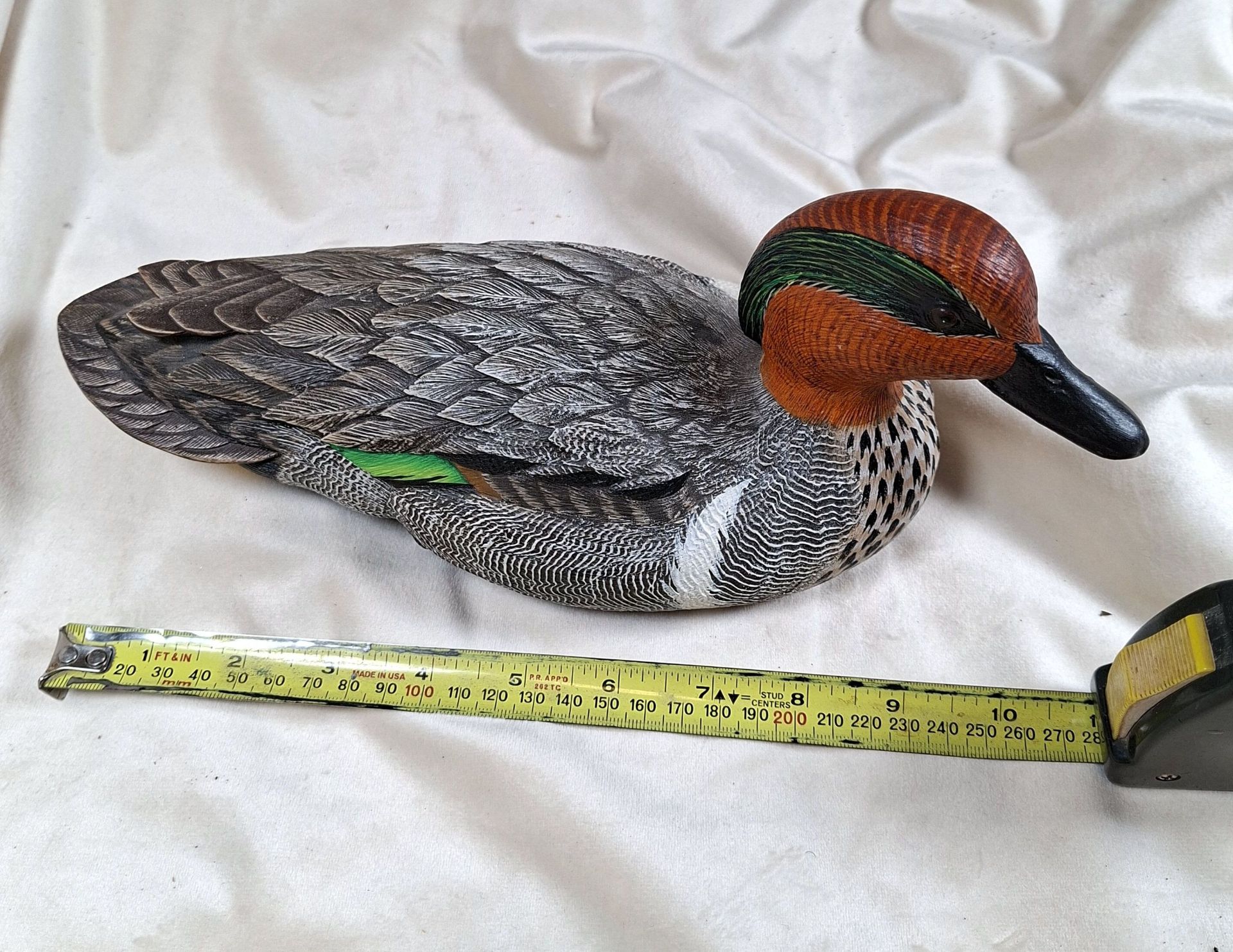 Hand-Carved Wooden Duck Decoy with Certificate. Nova Scotia - image 1 of 6