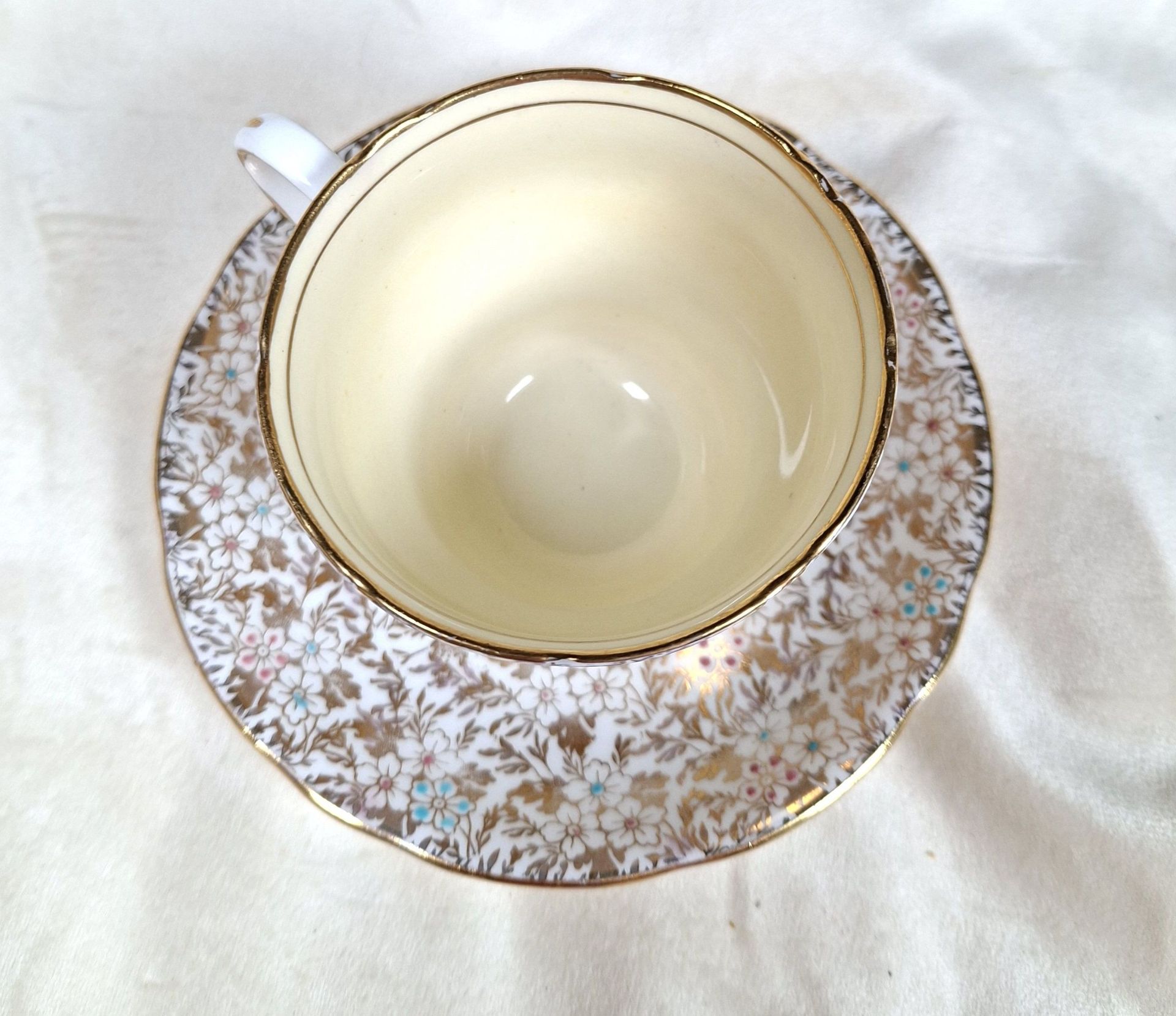 Royal Stafford Bone China Teacup and Saucer - image 3 of 6
