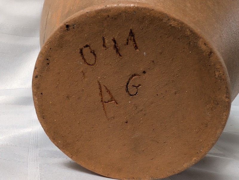Decorative hand-painted ceramic vase with floral motif - image 8 of 11