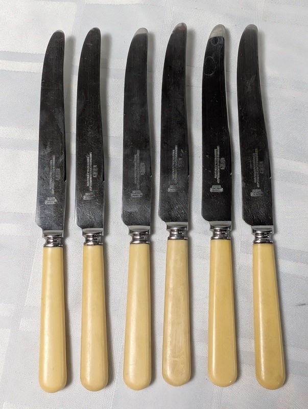 Bone-handled stainless steel knife set - image 1 of 8