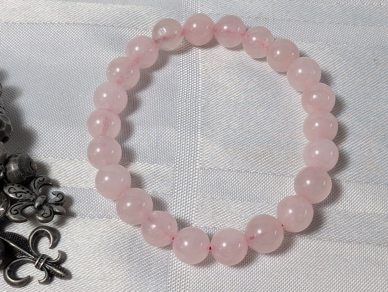 Silver-tone charm bracelet and pink beaded bracelet - image 7 of 10