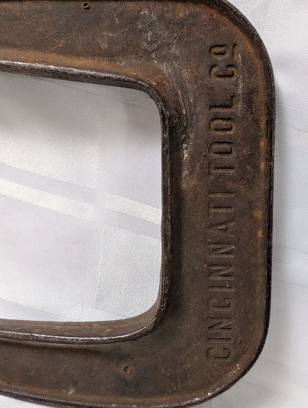 Cast iron C-clamp with screw and T-handle - image 3 of 10