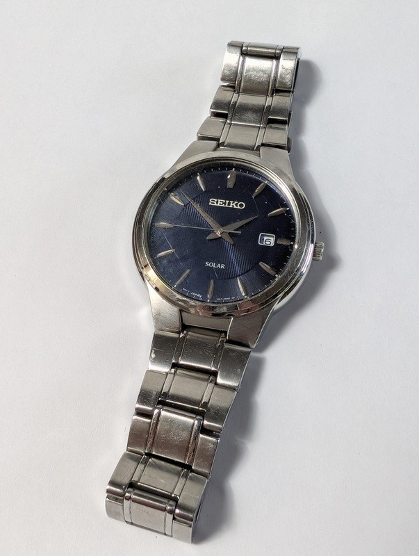 Seiko Solar Stainless Steel Wristwatch - image 2 of 10