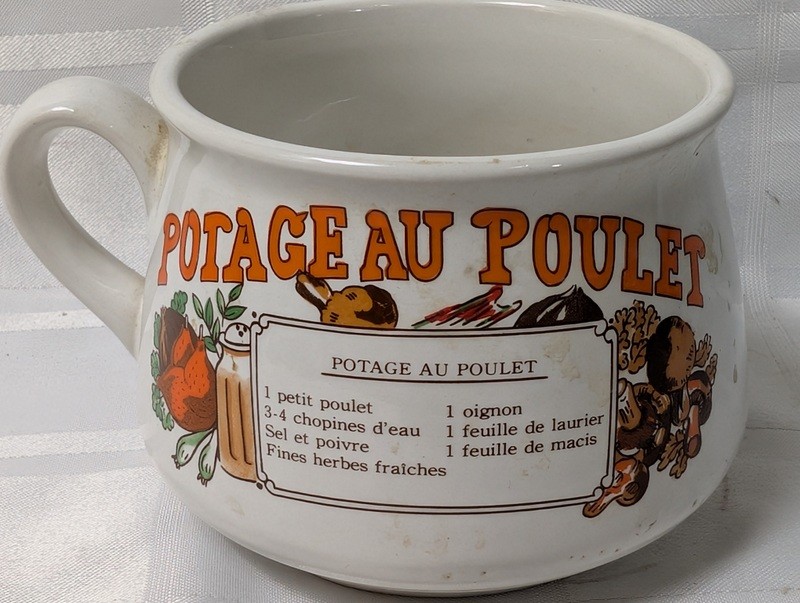 Ceramic chicken soup mug with recipe label - image 6 of 10