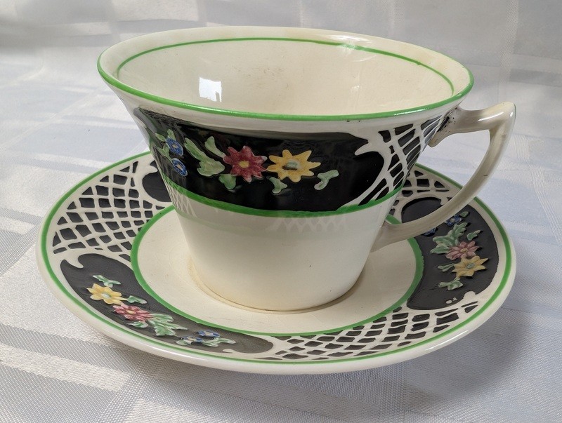 Teacup and Saucer Set, Woods Iron Ware (England) - image 6 of 16