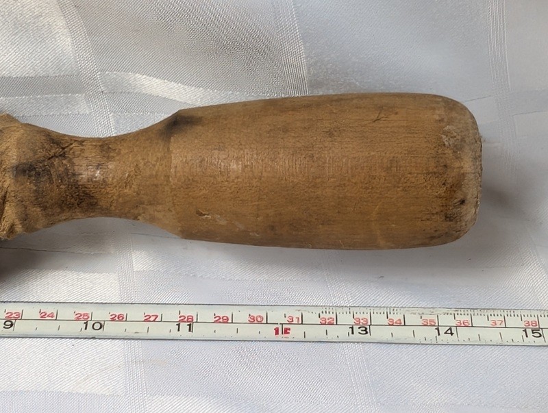 Old wooden tapered-handled tool - image 9 of 10