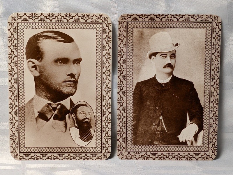Two Vintage Old West Collector Postcards: Jesse James and Bat Masterson - image 4 of 12
