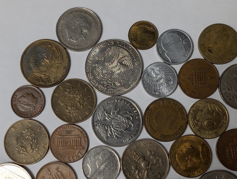 Assorted international coins - image 7 of 21