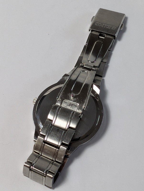 Seiko Solar Stainless Steel Wristwatch - image 7 of 10
