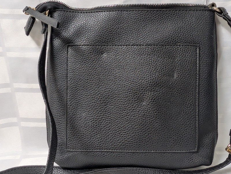 Black pebble-grain leather crossbody bag - image 6 of 8