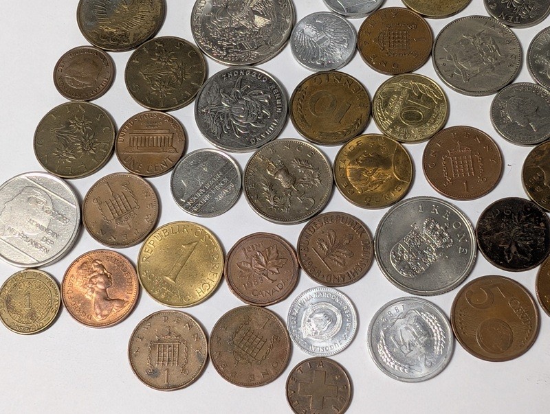 Assorted international coins - image 2 of 21