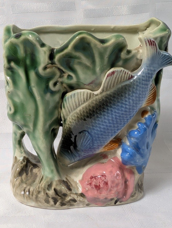 Shafford Hand Decorated Ceramic Fish Sculpture - image 2 of 7
