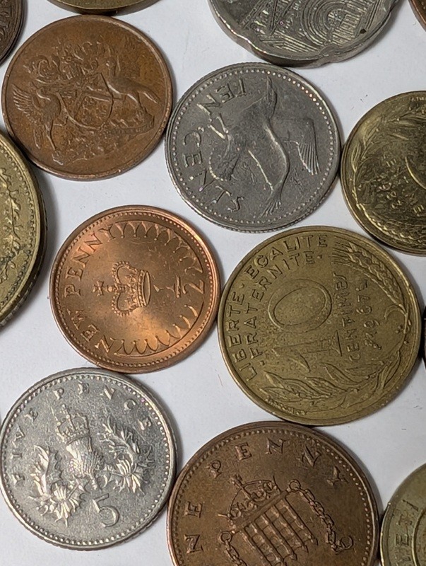 Assorted international coins - image 20 of 24