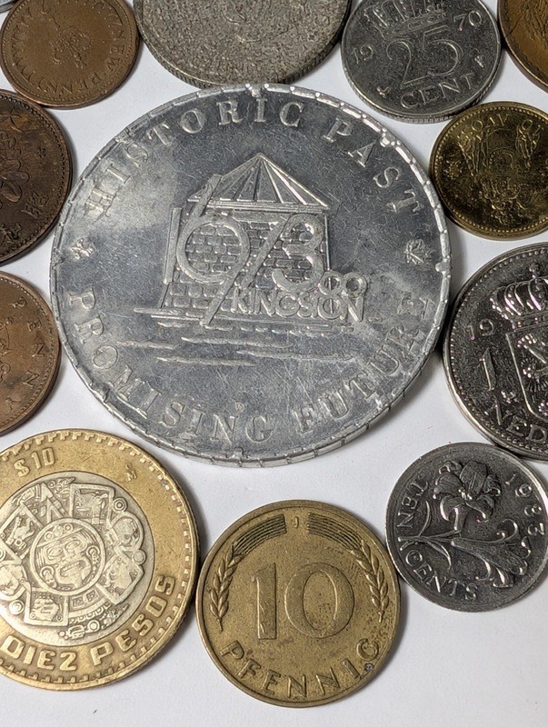 Diverse collection of coins and a commemorative token - image 19 of 20