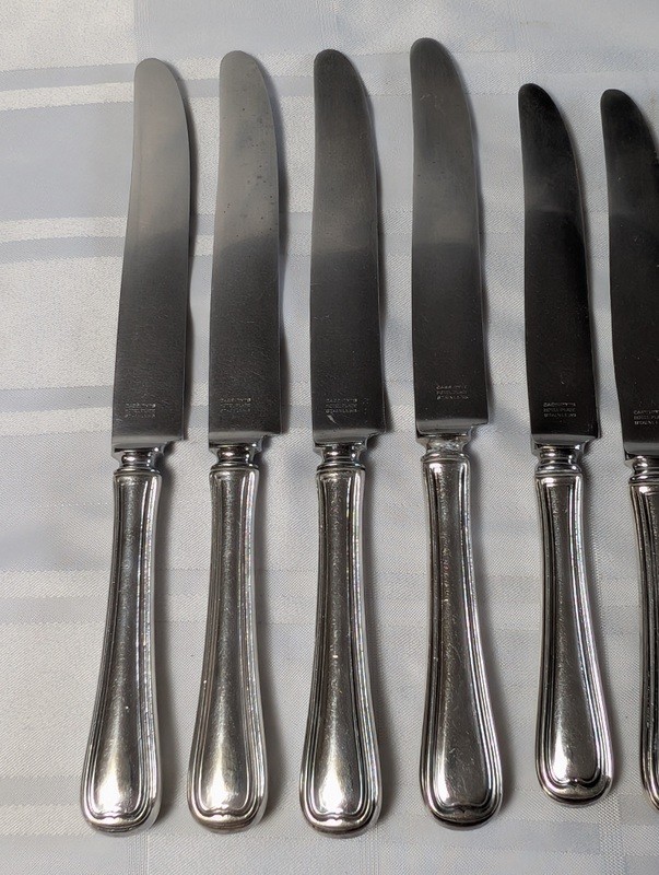Set of stainless steel dinner knives with a Mason jar - image 2 of 10