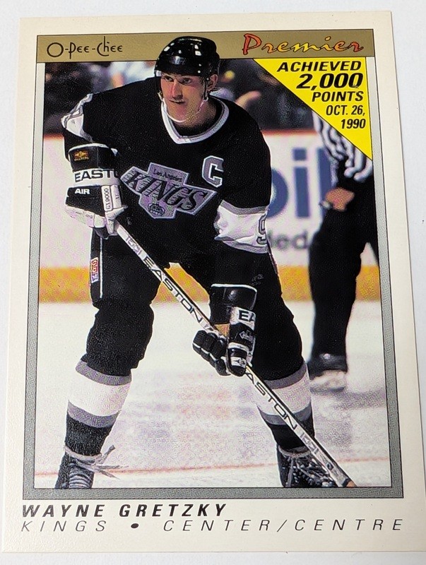 Wayne Gretzky Kings hockey trading cards (O-Pee-Chee Premier) - image 5 of 6