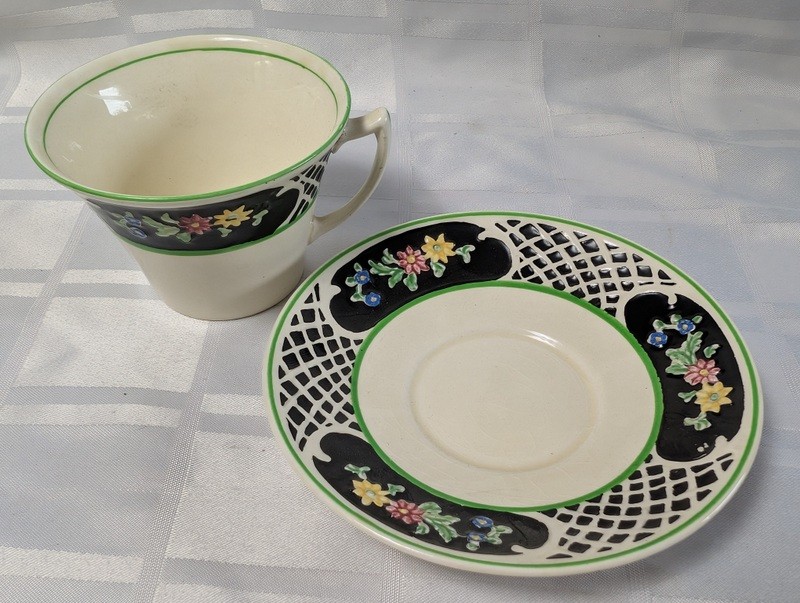 Teacup and Saucer Set, Woods Iron Ware (England) - image 9 of 16