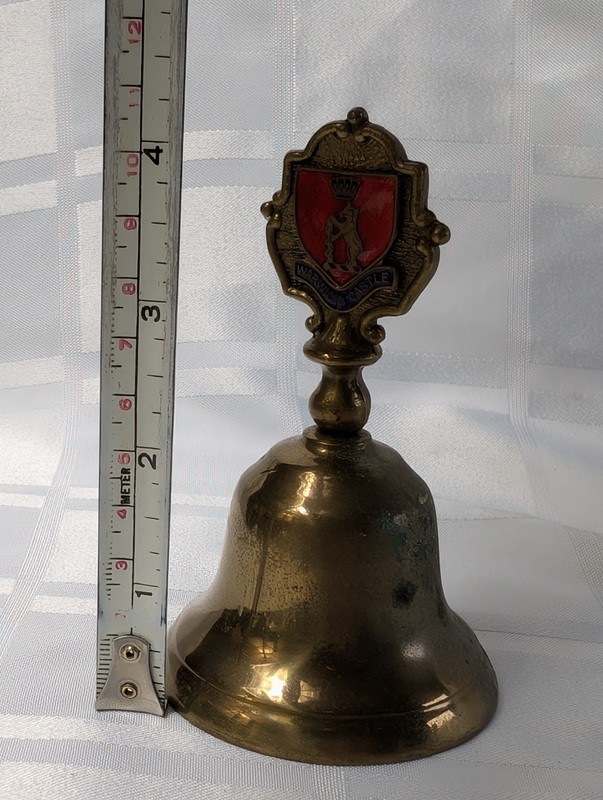 Brass Warwick Castle crest bell - image 7 of 8