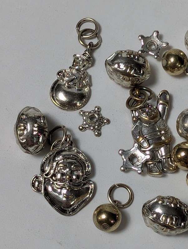 Assorted metal charms and beads (astronaut, bells, stars) - image 4 of 15