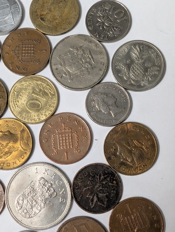 Assorted international coins - image 8 of 21