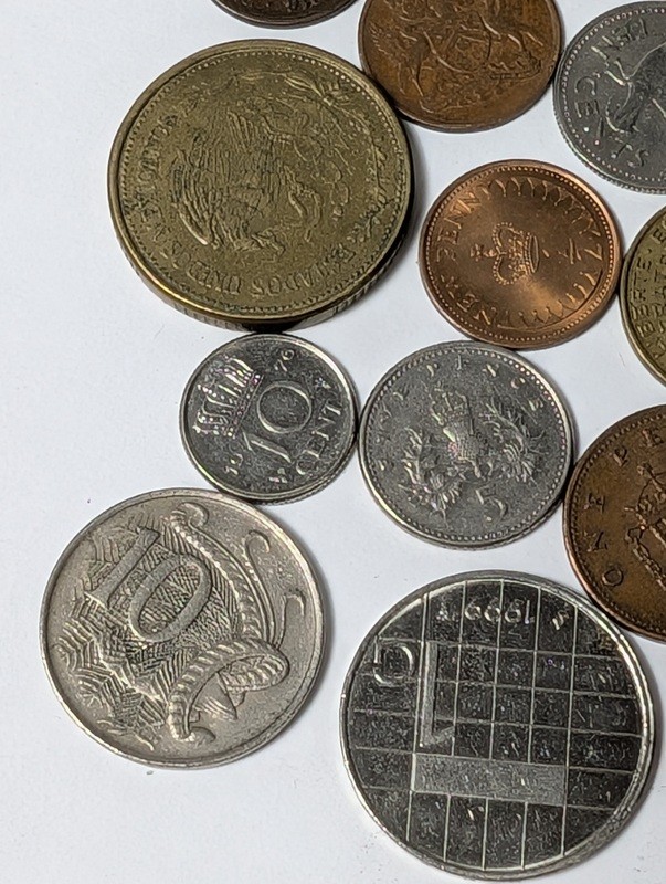 Assorted international coins - image 22 of 24