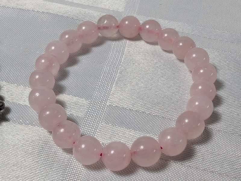 Silver-tone charm bracelet and pink beaded bracelet - image 8 of 10