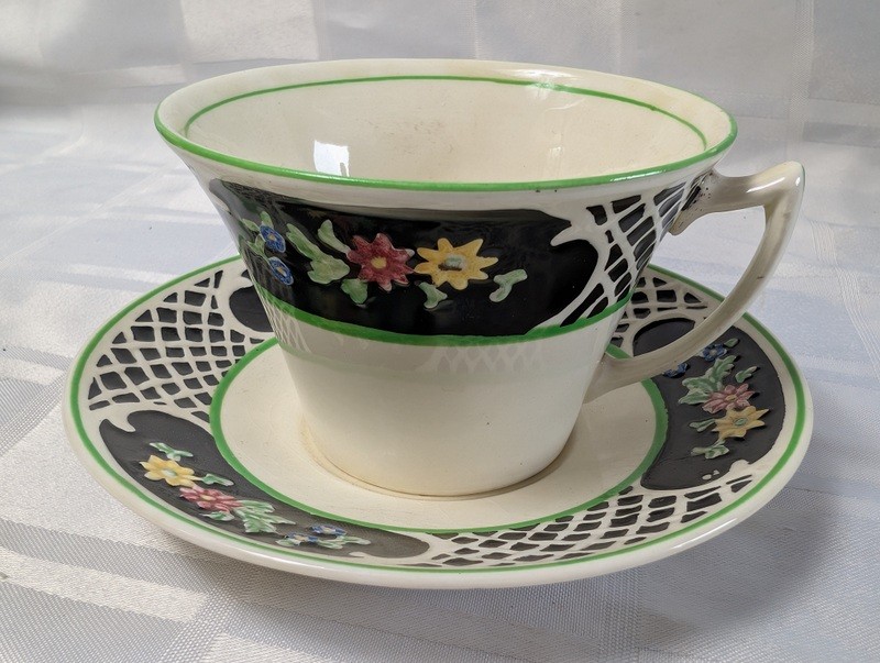 Teacup and Saucer Set, Woods Iron Ware (England) - image 5 of 16