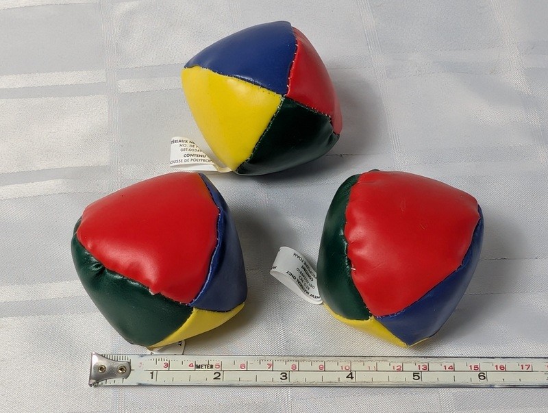 Colorful patchwork vinyl balls - image 6 of 6