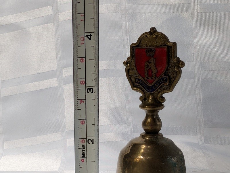 Brass Warwick Castle crest bell - image 8 of 8