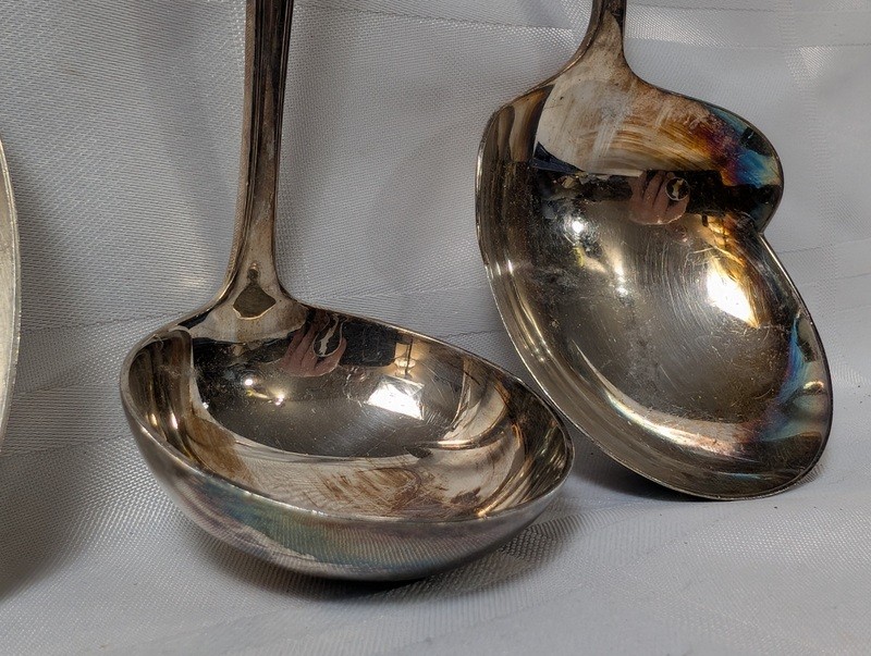 Antique monogrammed silverware spoons set - image 10 of 13