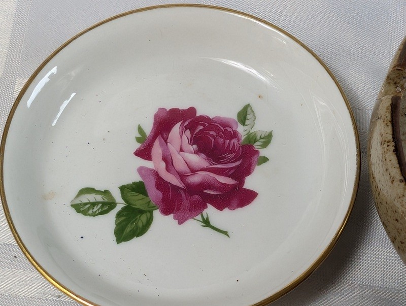 Assorted ceramic dishware with floral, heraldic, and landscape designs - image 5 of 16