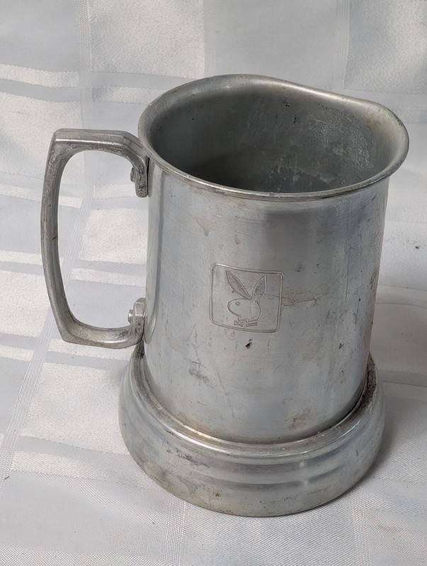 Metal beer stein with Playboy bunny emblem - image 3 of 12