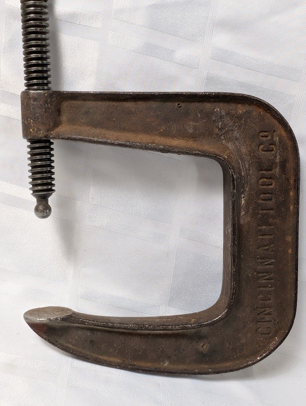Cast iron C-clamp with screw and T-handle - image 2 of 10