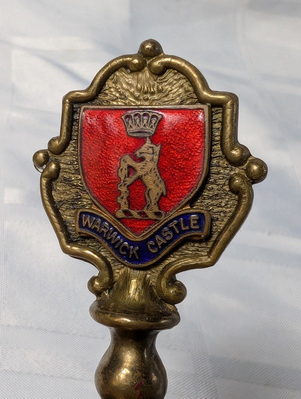 Brass Warwick Castle crest bell - image 3 of 8