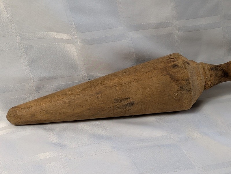 Old wooden tapered-handled tool - image 7 of 10