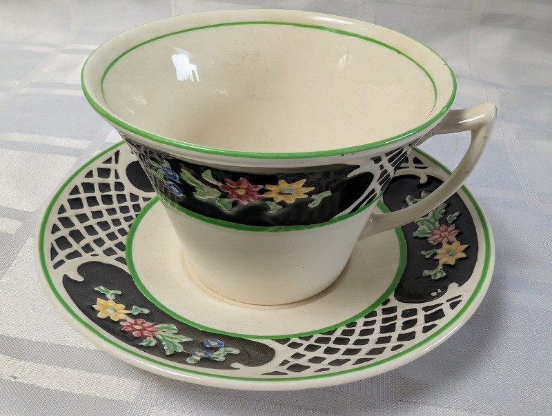 Teacup and Saucer Set, Woods Iron Ware (England) - image 7 of 16