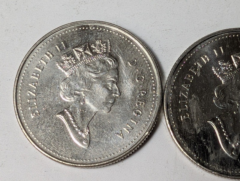 Canadian 50-Cent Coins with Royal Coat of Arms (2000) - image 8 of 9