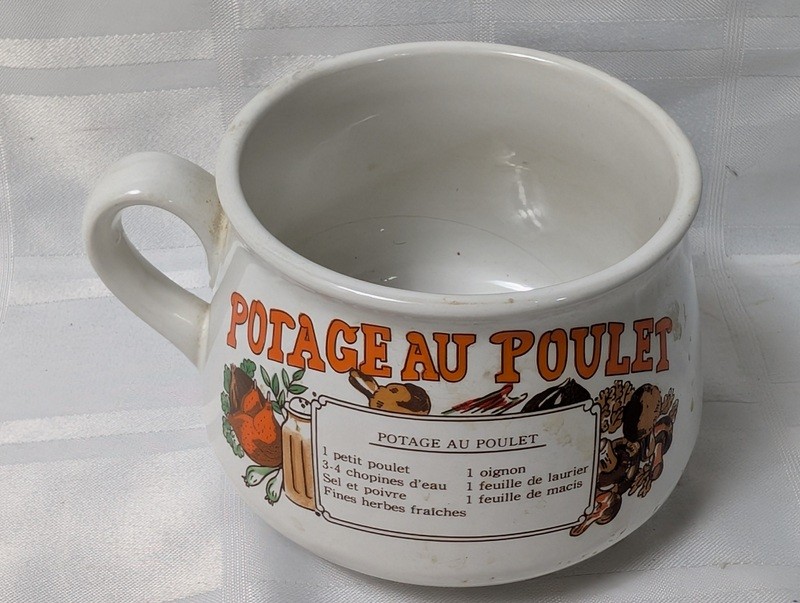 Ceramic chicken soup mug with recipe label - image 7 of 10