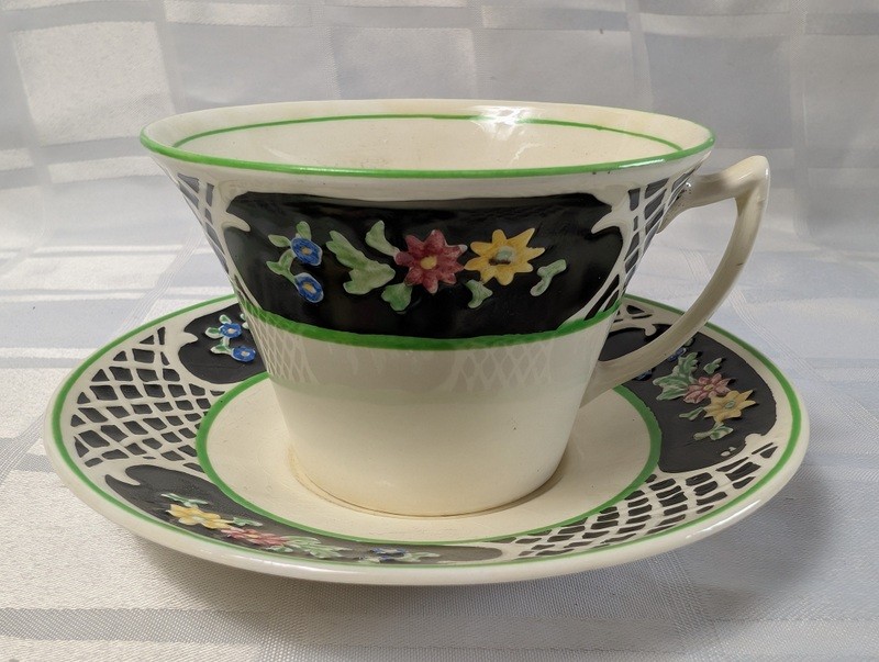 Teacup and Saucer Set, Woods Iron Ware (England) - image 1 of 16