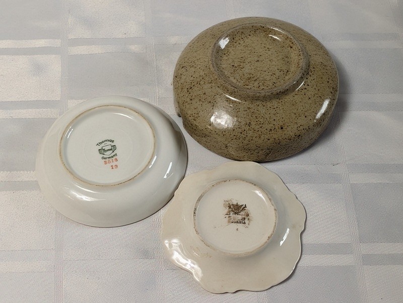 Assorted ceramic dishware with floral, heraldic, and landscape designs - image 12 of 16