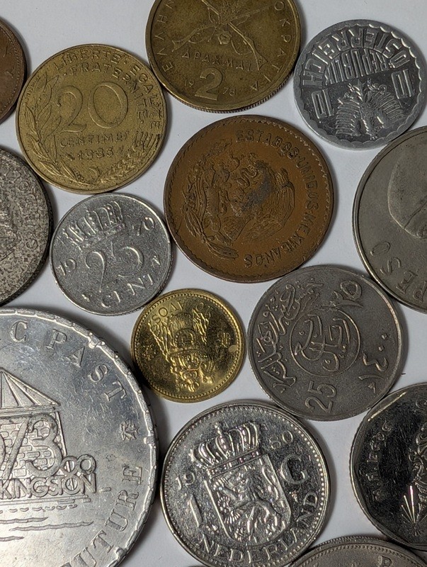 Diverse collection of coins and a commemorative token - image 15 of 20