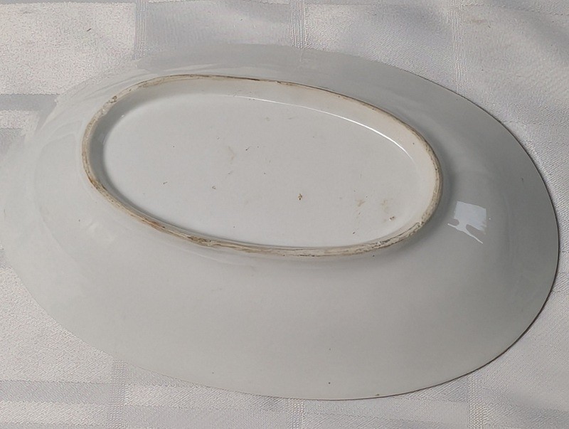 Oval ceramic floral dish - image 7 of 9