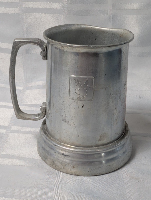 Metal beer stein with Playboy bunny emblem - image 2 of 12