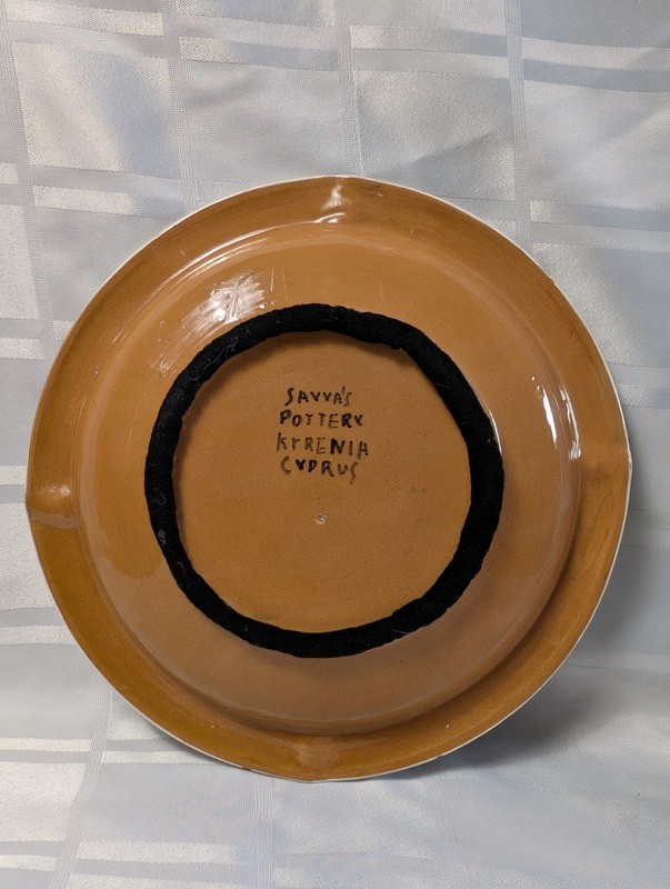 Ceramic plate with woodland scene and backstamp - image 5 of 10