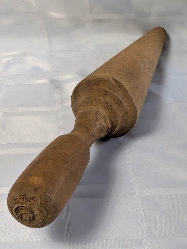 Old wooden tapered-handled tool - image 5 of 10